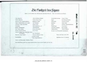 Die Hochzeit des Figaro