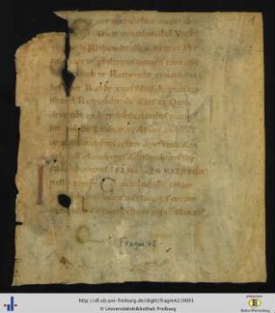 Lektionar, Fragment
