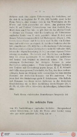 I. Die metrische Form