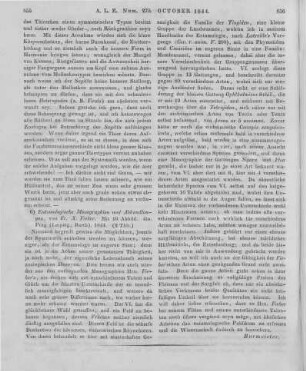 Fieber, F. X.: Entomologische Monographien. 7 Abhandlungen mit 10 Tafeln in Steinstich. Prag, Leipzig: Barth 1844