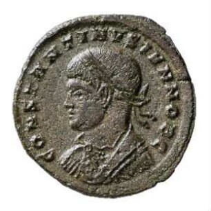 Münze, Follis, Aes 3, 324 - 325 n. Chr.
