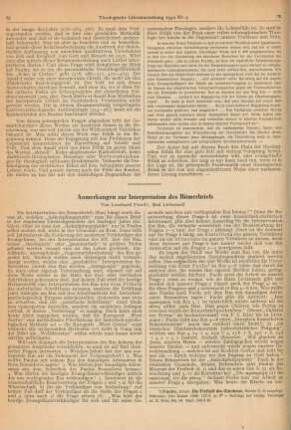 75-80 Anmerkungen zur Interpretation des Römerbriefs