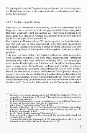 1.1.1 Die Täter-Opfer-Beziehung