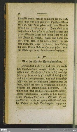 §. 17. Von der scharfen Spiesglastinktur