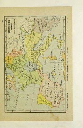Germanische Reiche um das Jahr 526 n. Chr.