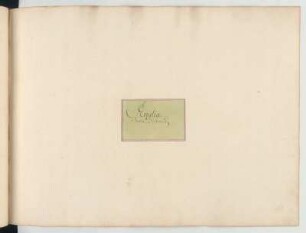 Titelblatt: Englia, Scotia, Hibernia : Theatri urbii, pars prima / [Johann George Starck]