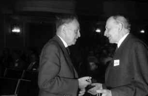 9. Tagung 1959 Physiker: Otto Hahn, W. Frisch