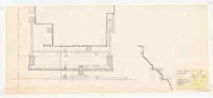 Wohnhaus Vogel, Neustadt Vorschlag A: Stützmauern: Grundriss, Schnitt 1:50