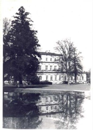 Blick vom Palaisgarten zur Hochschule für Musik. Aufnahmedatum unbekannt. Detmold