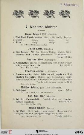 A. Moderne Meister (Nr. 1-224)