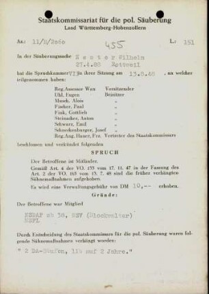 Nester, Wilhelm