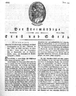 Nro. 94, Sonnabend, den 11. May 1805