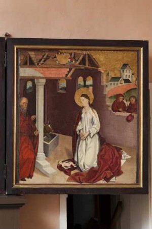 Lauterbacher Marienaltar — Dritte Schauseite — Rechter innerer Flügel - Geburt Christi