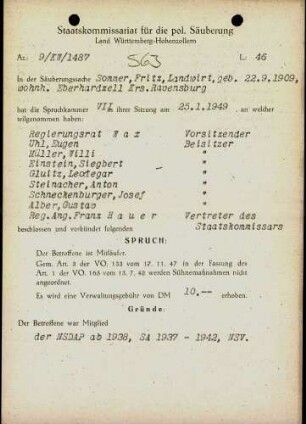Sommer, Fritz