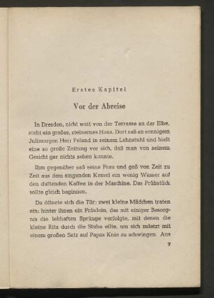 Vor der Abreise