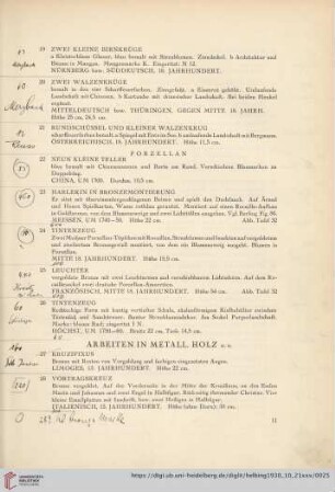 Arbeiten in Metall und Holz (Nr. 27-40)