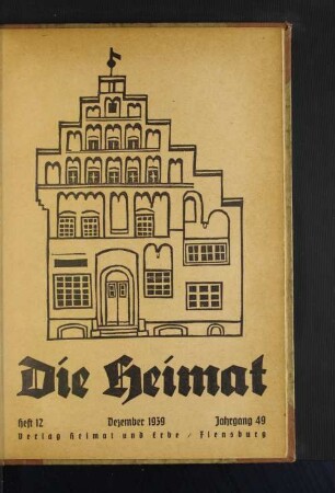 Heft 12 Dezember 1939 Jahrgang 49