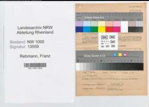 Entnazifizierung Franz Rebmann, geb. 06.07.1904 (Postsekretaer)