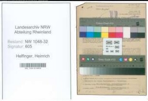 Entnazifizierung Heinrich Helfinger , geb. 02.05.1894 (Angestellter)