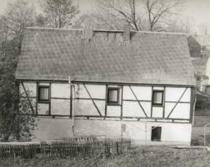 Dörnthal (Pfaffroda-Dörnthal), Hauptstraße 122 (Hof Nr. 138). Wohnhaus. Straßenfront von Süden