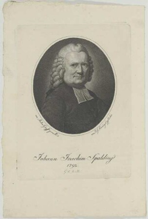 Bildnis des Johann Joachim Spalding