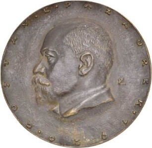 Medaille auf Gustav Pazaurek