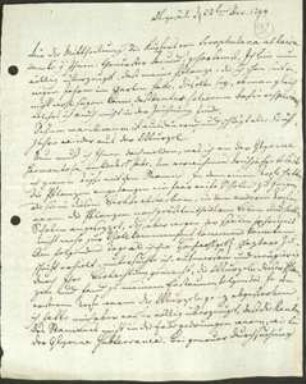 Brief von Albrecht Wilhelm Roth an Friedrich Julius Voigt