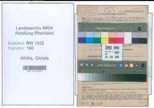 Entnazifizierung Christa Wirths , geb. 25.12.1919 ()