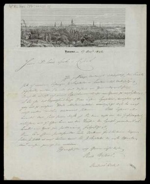 Brief von Christian Rudolf Wessel an Louis Spohr
