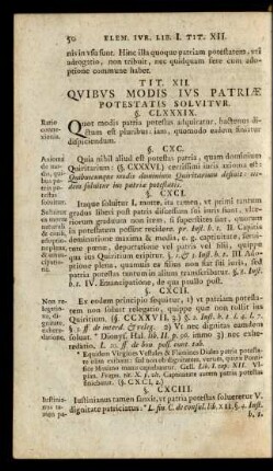Tit. XII. Quibus Modis Ius Patriae Potestatis Soluitur