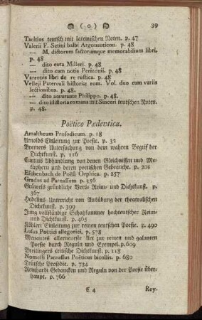 Poëtico Pædeutica. - Scriptores linguarum exoticarum.