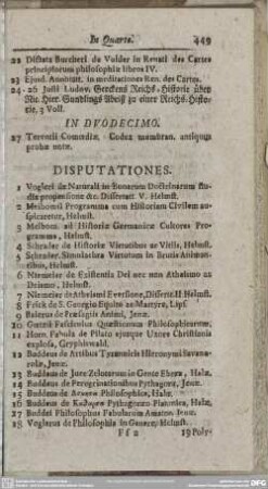 Disputationis