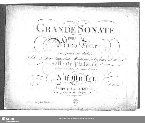 Grande Sonate pour le Piano-Forte : Op. 36