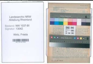 Entnazifizierung Frieda Wirtz , geb. 04.04.1905 ()