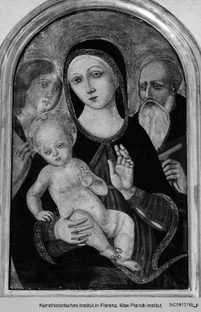 Madonna mit dem Kind, dem Heiligen Sebastian und dem Heiligen Antonius Abbas