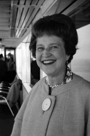 16. Tagung 1966 Mediziner; Porträts auf dem Schiff: Frau Shay