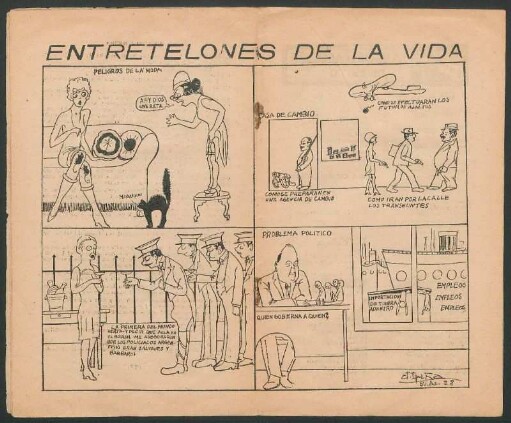 Entretelones de la vida - [Caricatura]