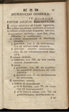 Introductio generalis in partem logicae theoreticam.