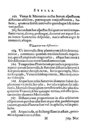 Planetarum distantia.