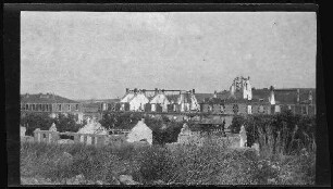 Saint-Mihiel (Dep. Meuse, Frankreich): Gebäuderuinen der Canrobert-Kaserne (Blick von oben)