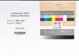 Entnazifizierung Kurt Ley, geb. 30.06.1919 (Postschaffner)