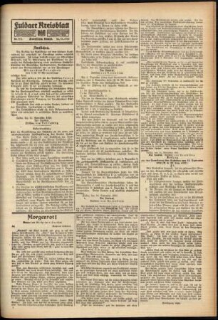 Zweite Ausgabe vom Freitag, den 24. November 1916.