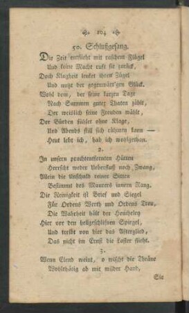 50. Schlußgesang