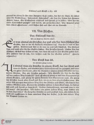 VII. Von Pfaffen