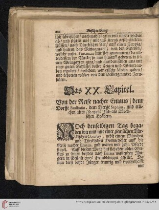 Das XX. Capitel