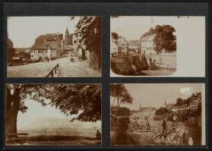 PA 6041-PA 6042, oben: Torhäusle mit alter Neckarbrücke und Neckartor mit Neckargasse und Stiftskirche. Beide Foto Sinner