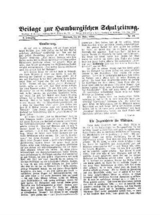 Die Jugendspiele für Mädchen : Beilage zur Hamburgischen Schulzeitung