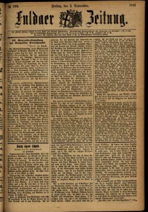 Ausgabe vom Freitag, den 02. September 1887.