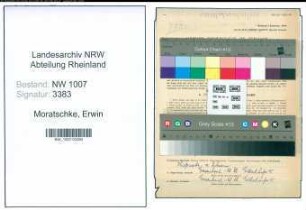 Entnazifizierung Erwin Moratschke , geb. 09.04.1913 (Lehrer)