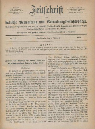 No. 22 - 23 = November